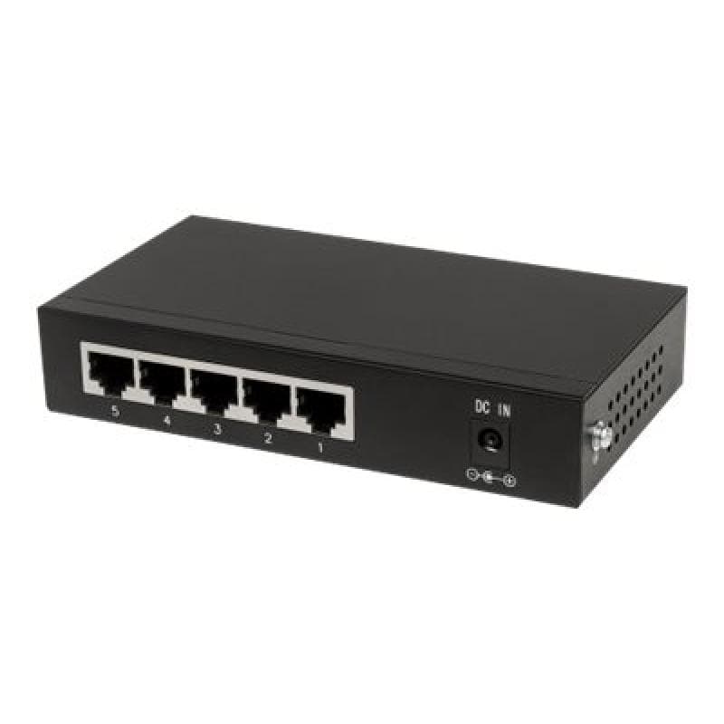 INTELLINET PoE+ Switch 5-Port Gigabit Ethernet 60W Desktop