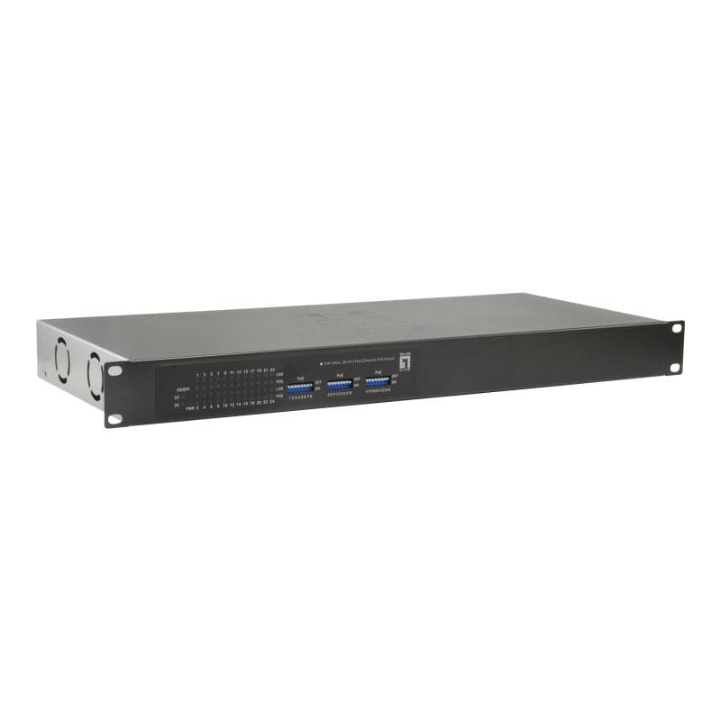 LEVEL ONE LEVELONE Switch 24x FE FGP-2602      2xGSFP 19″ 380W 24xPoE