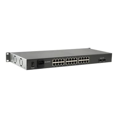 LEVEL ONE LEVELONE Switch 24x FE FGP-2602      2xGSFP 19″ 380W 24xPoE