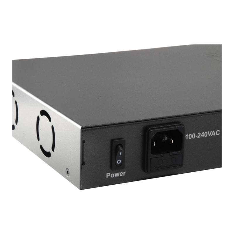 LEVEL ONE LEVELONE Switch 24x FE FGP-2602      2xGSFP 19″ 380W 24xPoE