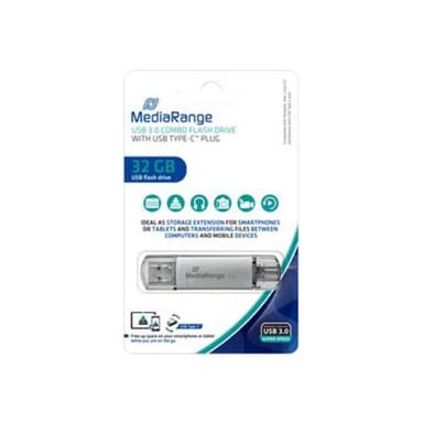 MEDIARANGE USB-Stick 32 GB MediaRange USB 3.1 combo mit USB Type-C