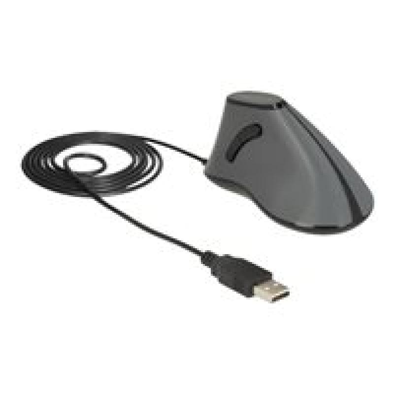 DELOCK Maus ergonomisch vertikal 5-Tasten wireless