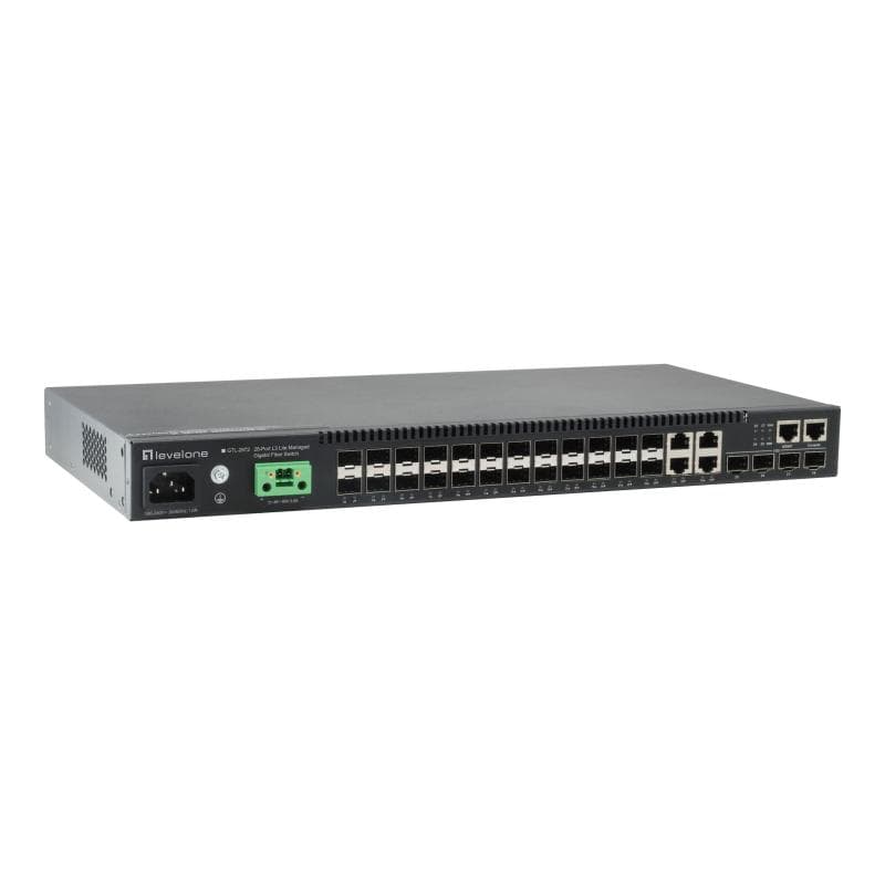 LEVELONE Switch 48,3cm 24x SFP GTL-2872 4xGE 4xSFP+