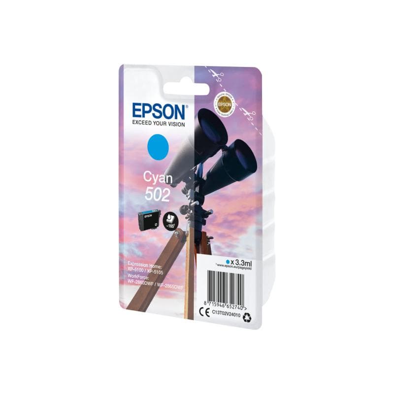 EPSON Ink/502 Binocular 3.3ml CY
