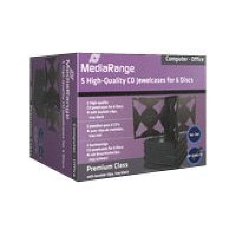 MEDIARANGE Retail pack 6er CD-Jewelcase, black tray 10 pieces(Mindestabn. VPE=10 Stck.=27,90)
