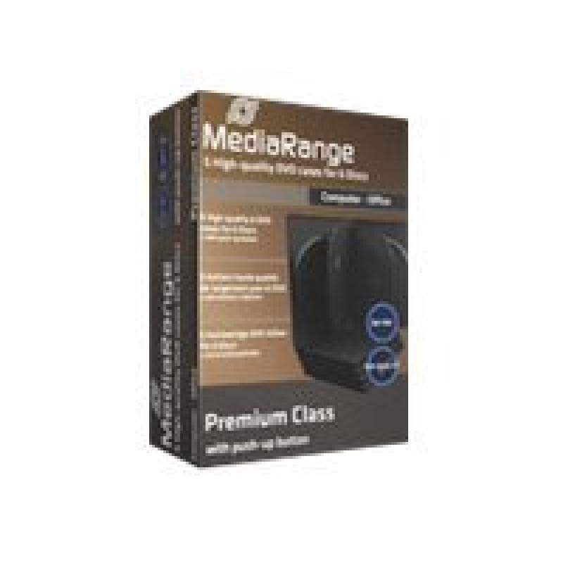 MEDIARANGE Retail pack 6er-DVD-Box, black 5 pieces(Mindestabn. VPE=20 Stck.=18,20)