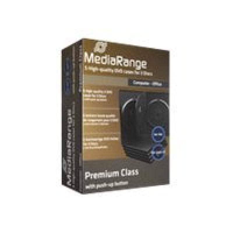 MEDIARANGE Retail pack 3er-DVD-Box, black 5 pieces(Mindestabn. VPE=20 Stck.=15,80)