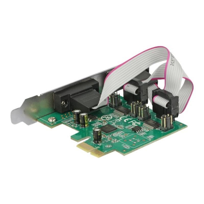 DELOCK PCI Express Karte > 2 x Seriell RS-232 High Speed 921K mit Spannungsversorgung