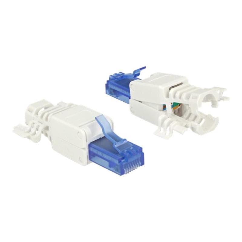 DELOCK RJ45 Stecker Cat.6A UTP werkzeugfrei 2 Stück