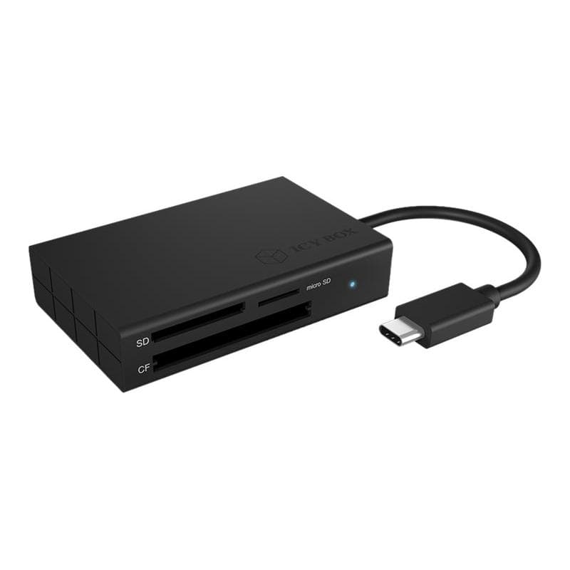 RAIDSONIC ICY BOX IB-CR401-C3 Externer Multi-Kartenleser mit USB 3.0 Type-C Anschluss 1x CF 1x SD 4.