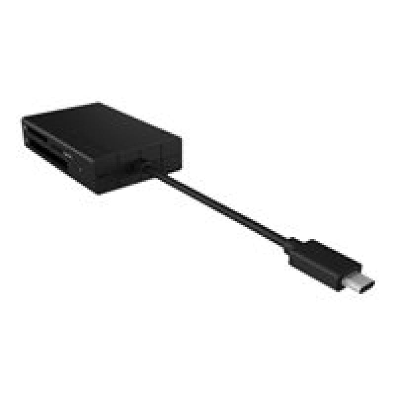 RAIDSONIC ICY BOX IB-CR401-C3 Externer Multi-Kartenleser mit USB 3.0 Type-C Anschluss 1x CF 1x SD 4.