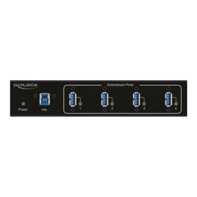 DELOCK Externer Industrie Hub 4 x USB 3.0 Typ-A