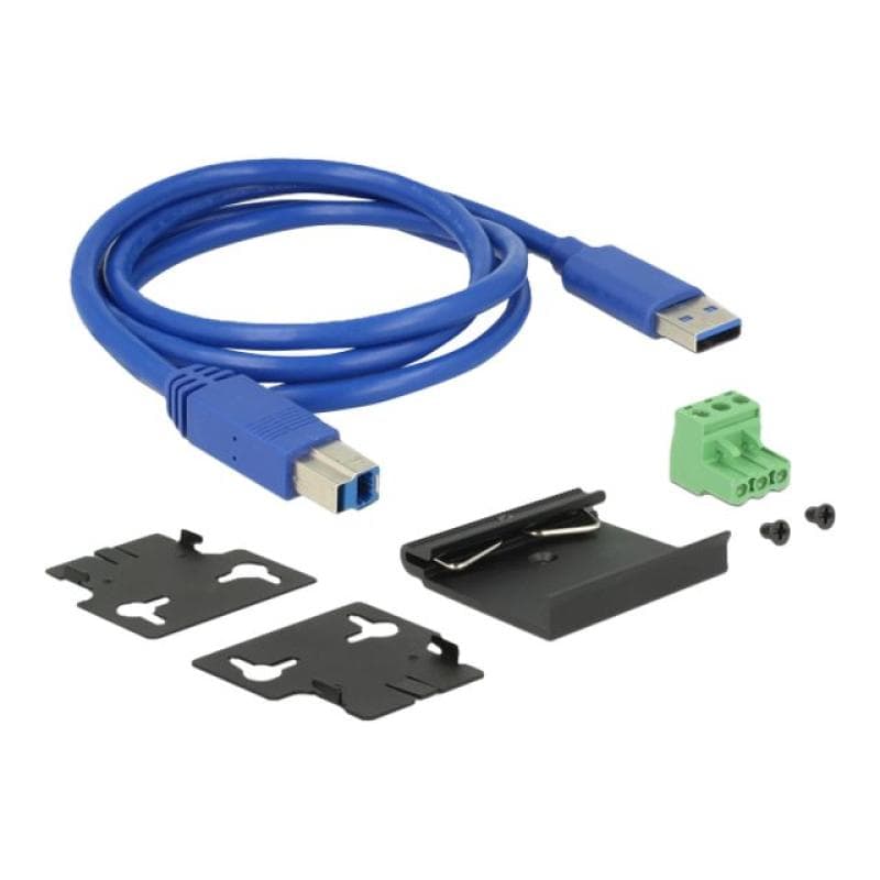 DELOCK Externer Industrie Hub 7 x USB 3.0 Typ-A