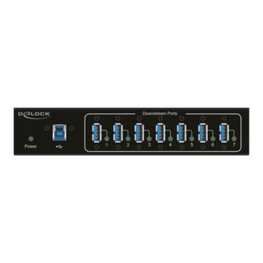 DELOCK Externer Industrie Hub 7 x USB 3.0 Typ-A