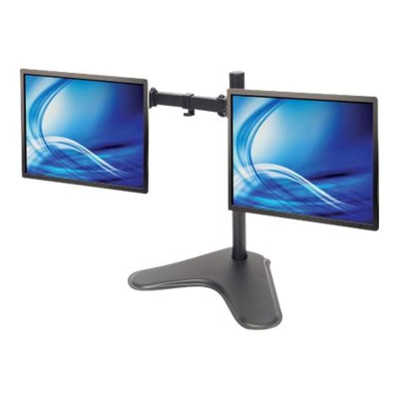 MANHATTAN Standfuss mit Monitorarm fuer 2 Monitore 33,02-81,28cm