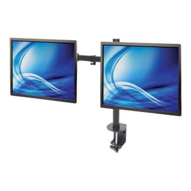 MANHATTAN Tischhalterung mit Monitorarm fuer zwei Displays von 33,02-81,28cm 13-32″