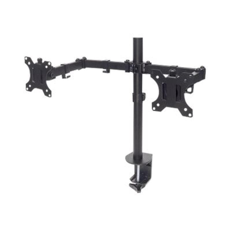 MANHATTAN Tischhalterung mit Monitorarm fuer zwei Displays von 33,02-81,28cm 13-32″