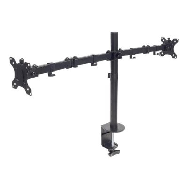 MANHATTAN Tischhalterung mit Monitorarm fuer zwei Displays von 33,02-81,28cm 13-32″