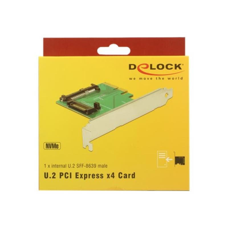DELOCK PCI Express x4 Karte > 1 x intern U.2 NVMe SFF-8639 Stecker