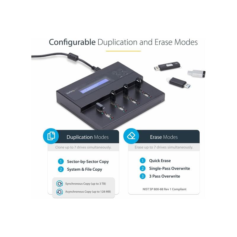 STARTECH.COM USB Duplicator - 1:7 - USB Sticks - Flash Drive Duplicator