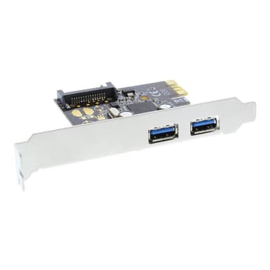 INLINE Schnittstellenkarte 2x USB 3.0 PCIe mit SATA Strom inkl. Low-Profile Slotblech
