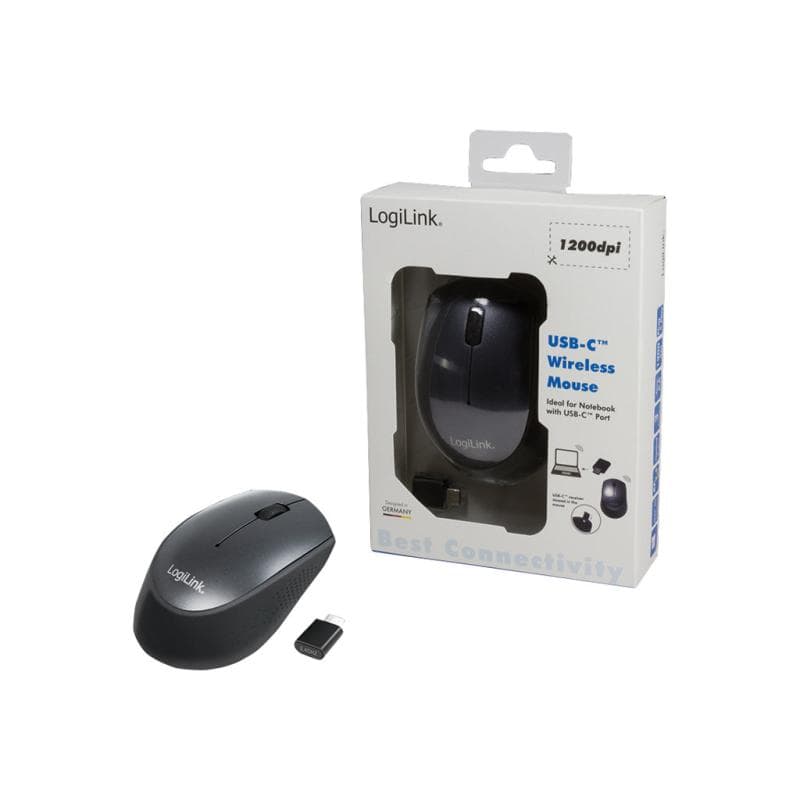LOGILINK Maus optisch 3D USB-C 3 Tasten 3200 dpi 2.4