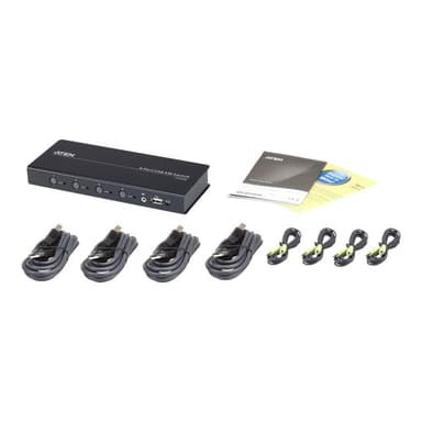 ATEN CS724KM 4-Port USB Boundless KM Switch, inkl. Kabel