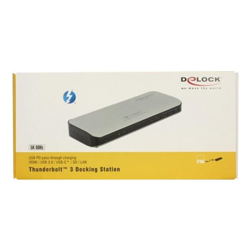 DELOCK Thunderbolt 3 Dockingstation 5K - HDMI / USB 3.0 / USB-C / SD / LAN Delock