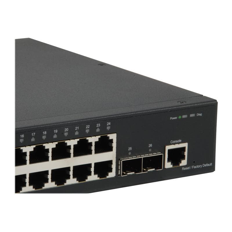 LEVEL ONE LEVELONE GTL-2661 26-Port-L2-Managed-Gigabit Ethernet-Switch 2 x 10GbE SFP +
