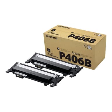 SAMSUNG Toner CLT-P406B schwarz Twin Pack (2xca. 1.500 S.)