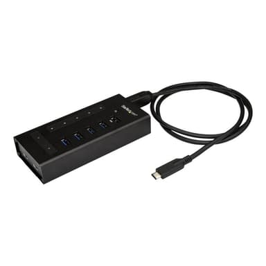 STARTECH.COM USB Hub 7 Port - Metall - USB-A zu 3x USB-C und 1x USB-C - USB 3.0 - Industrieller USB