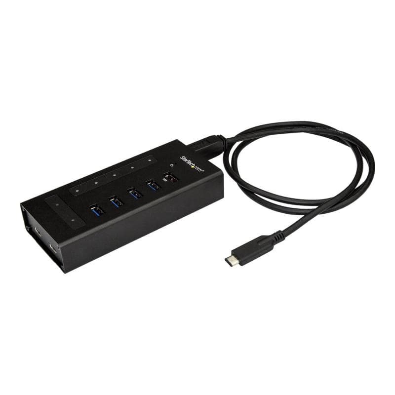 STARTECH.COM USB Hub 7 Port - Metall - USB-A zu 3x USB-C und 1x USB-C - USB 3.0 - Industrieller USB