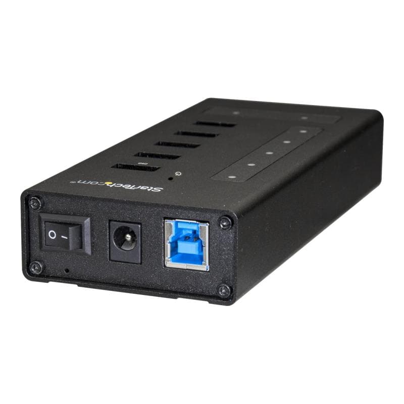 STARTECH.COM USB Hub 7 Port - Metall - USB-A zu 3x USB-C und 1x USB-C - USB 3.0 - Industrieller USB