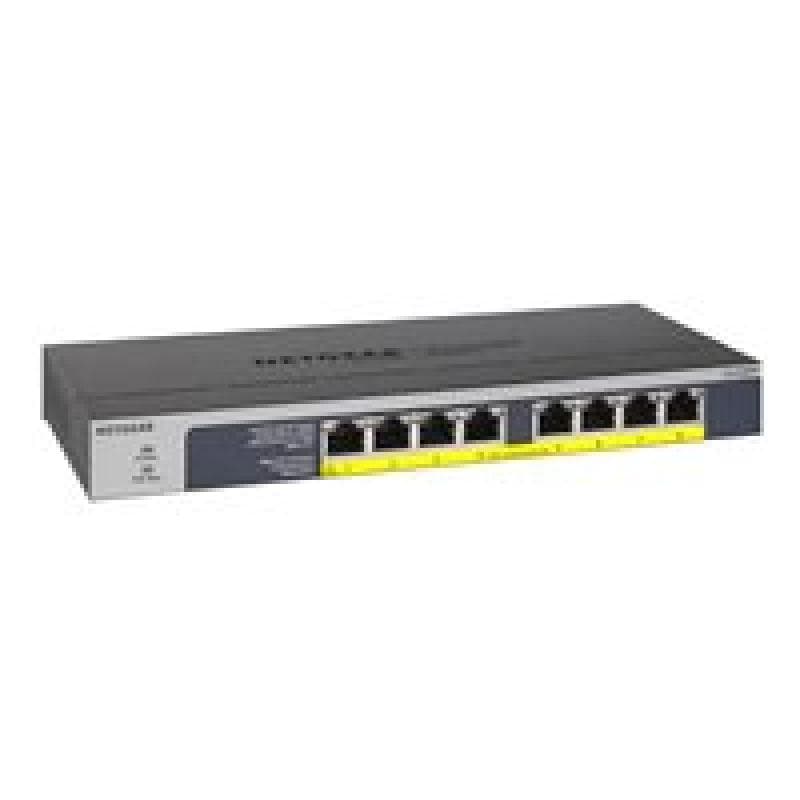 NETGEAR Switch / 8-Port Gigabit Ethernet PoE+ flex Unmanaged Switch