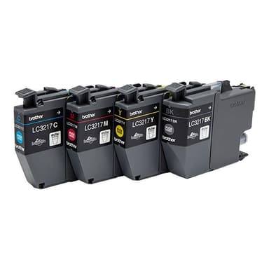BROTHER LC3217 Value Pack - 4er-Pack - Schwarz, Gelb, Cyan, Magenta - Original - Tintenpatrone