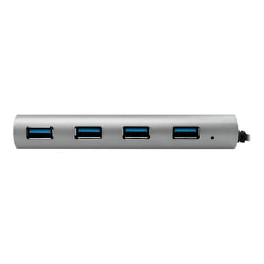 LOGILINK USB 3.1 HUB 4-port Type-C Aluminium grau