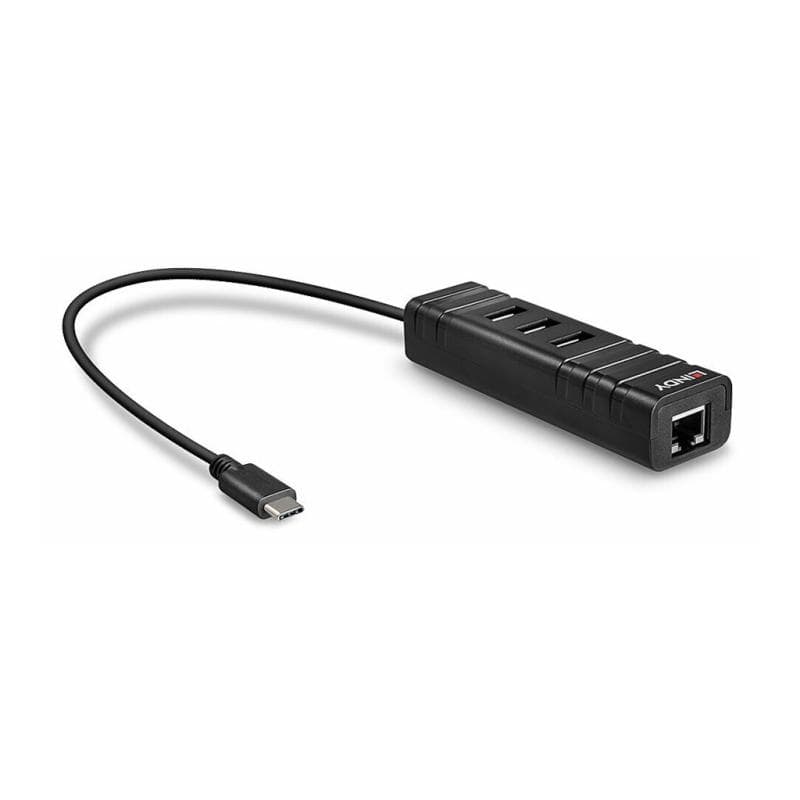 LINDY USB 3.1 Hub & Gigabit Ethernet Adapter USB Typ C