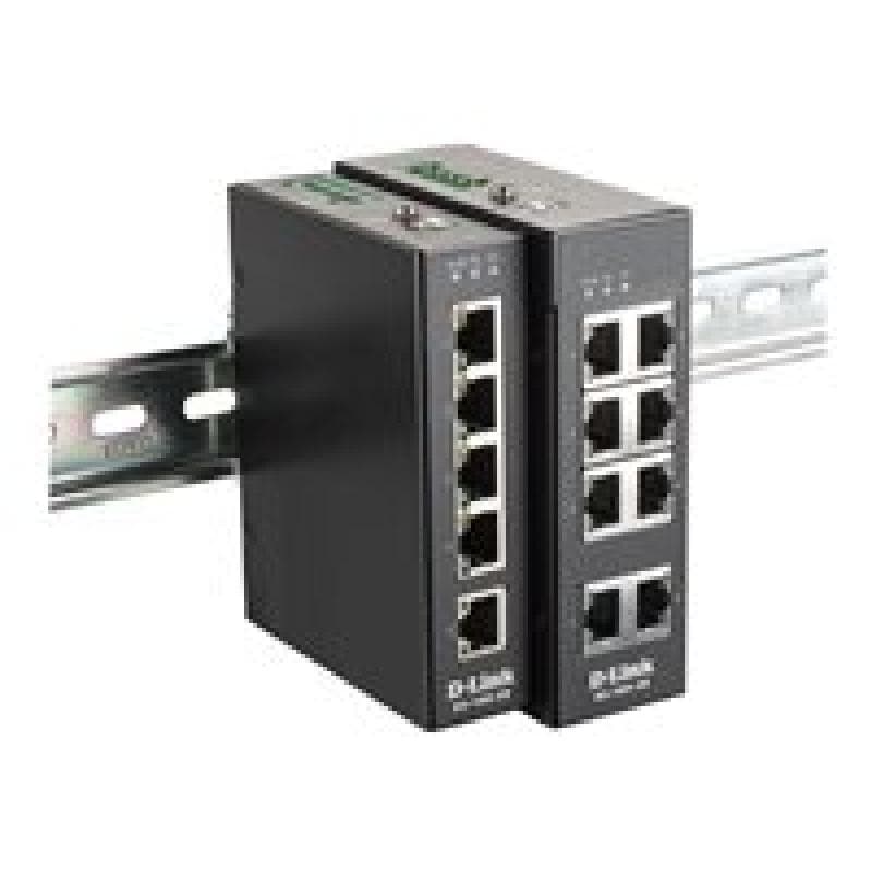 D-LINK 8-Port Unmanaged Layer2 Fast Ethernet Industrial Switch