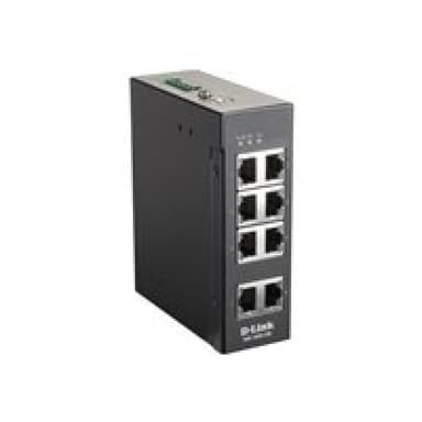 D-LINK 8-Port Unmanaged Layer2 Fast Ethernet Industrial Switch