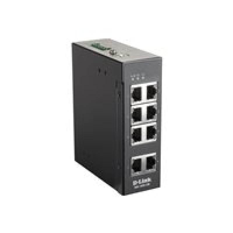 D-LINK 8-Port Unmanaged Layer2 Fast Ethernet Industrial Switch
