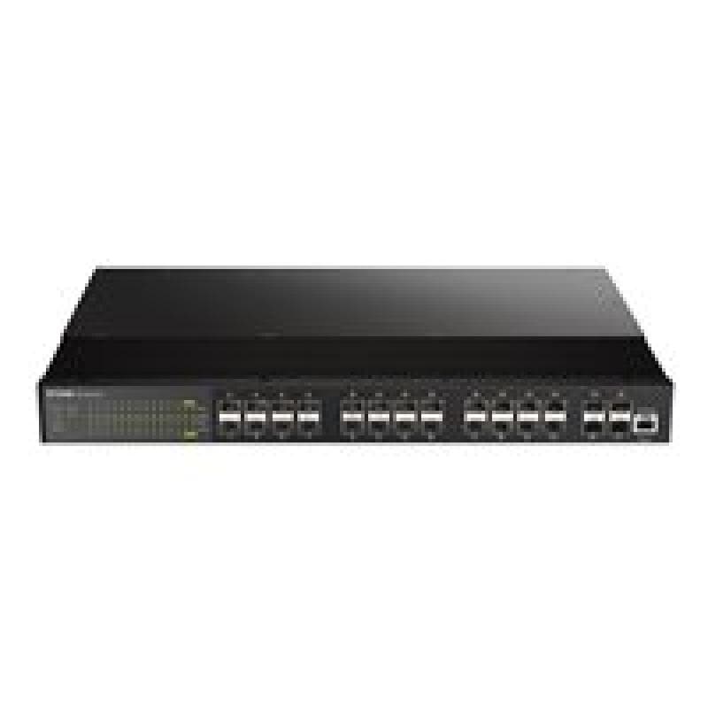 D-LINK 28-Port Layer2 Managed Gigabit Industrial Fiber Switch 4x 10G