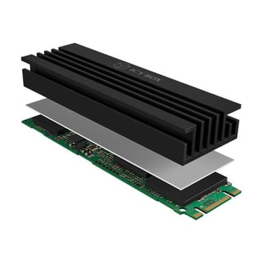 RAIDSONIC Kühlkörper IcyBox SSD M.2 IB-M2HS-70 black retail