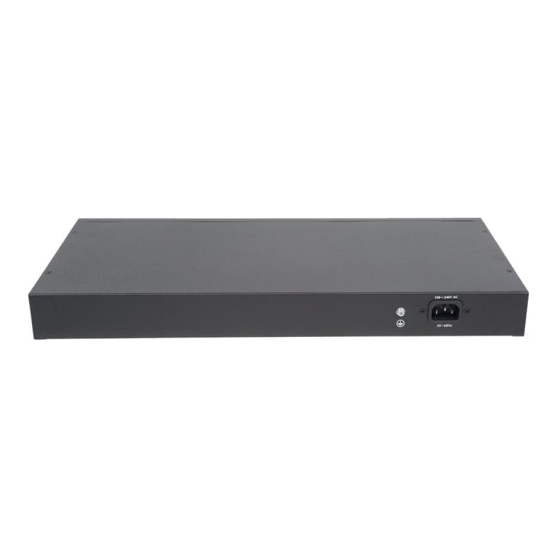 INTELLINET Switch 16-Port Gigabit PoE+ LCD-Anzeige 19″ 2xSFP