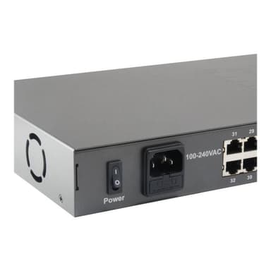 LEVEL ONE LevelOne Switch 34x FE FGP-3400W380 2xGE     19″ 380W 32xPoE