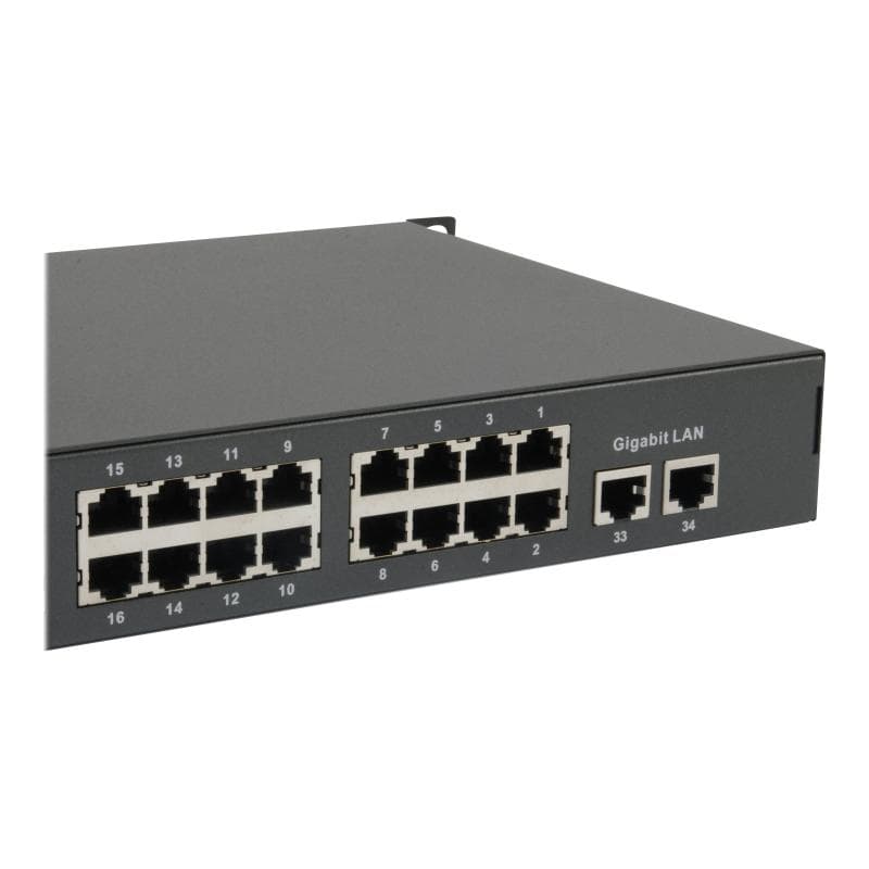 LEVEL ONE LevelOne Switch 34x FE FGP-3400W250 2xGE     19″ 250W 32xPoE