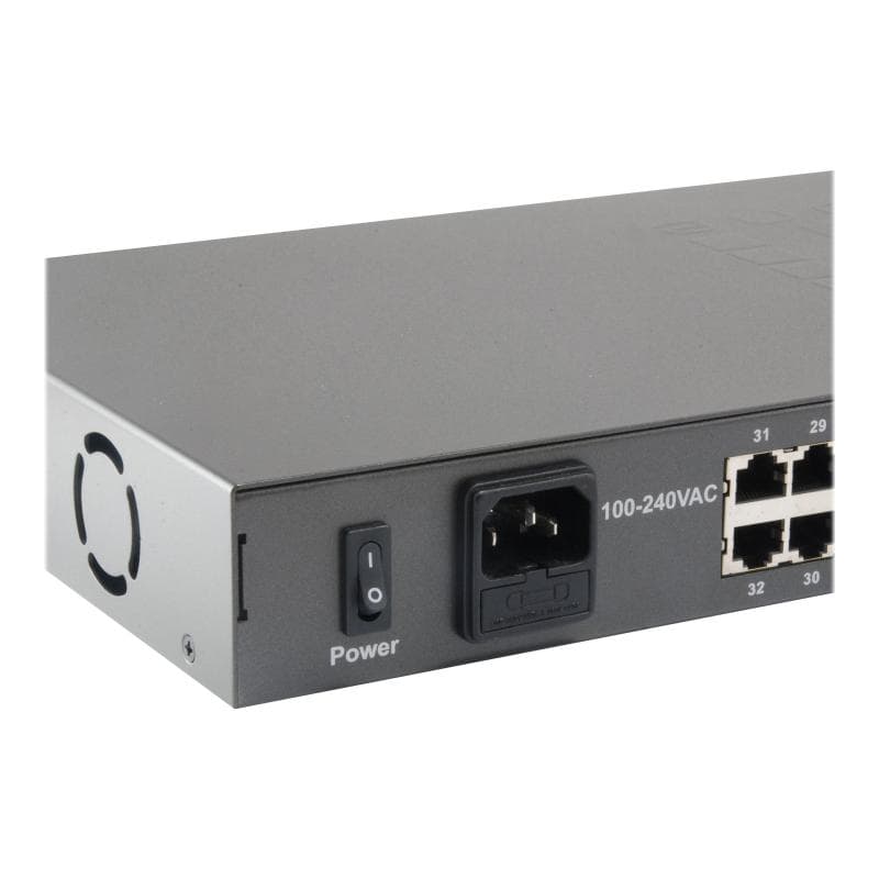 LEVEL ONE LevelOne Switch 34x FE FGP-3400W630 2xGE     19″ 630W 32xPoE