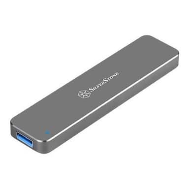 SILVERSTONE SST-MS09C externes M.2-SATA-SSD Gehäuse silber