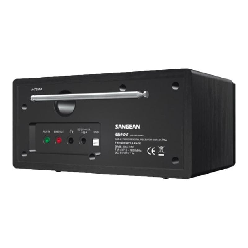 SANGEAN DDR-31+ DAB+ Tischradio AUX, DAB+, UKW Schwarz