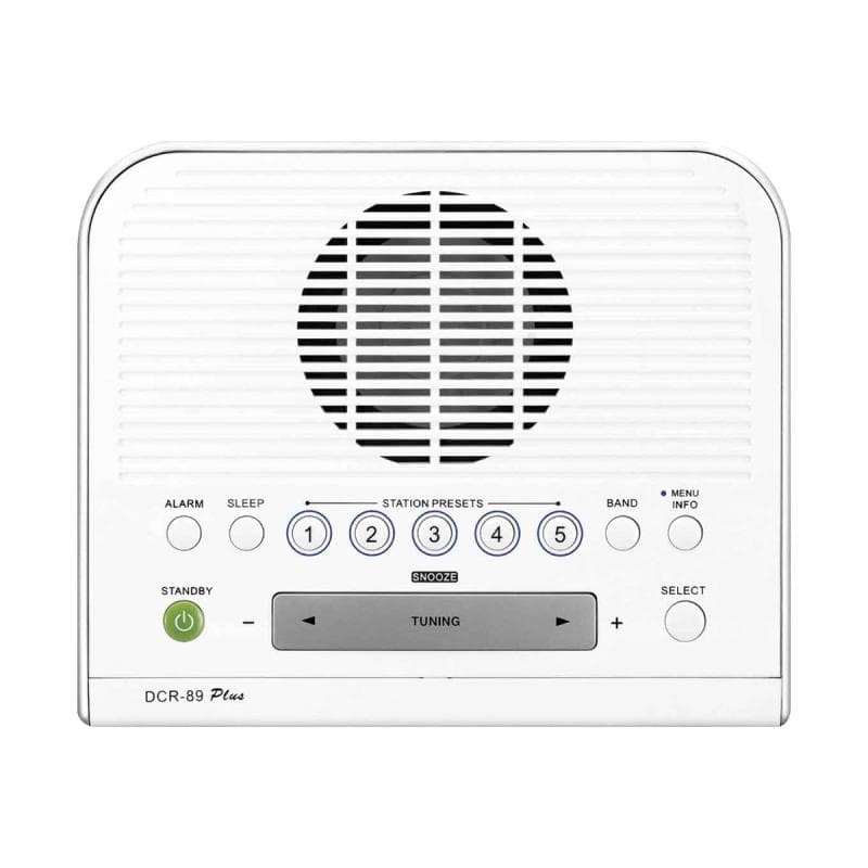 SANGEAN DCR-89+ DAB+ Radiowecker AUX, DAB+, UKW Weiß