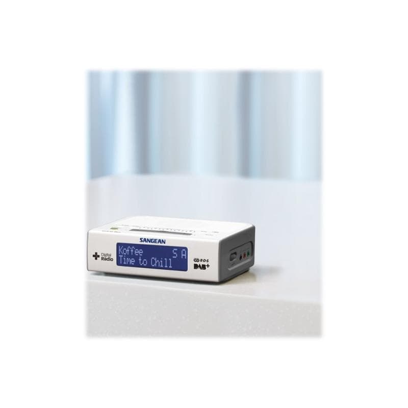 SANGEAN DCR-89+ DAB+ Radiowecker AUX, DAB+, UKW Weiß